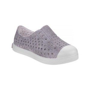 NWT Toddler Girl's Josmo Perforated Slip On Croc Clogs Sneakers - Silver Glitter